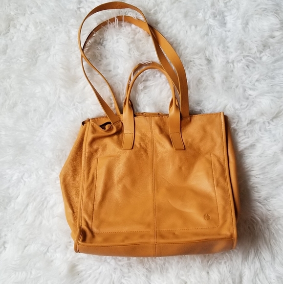 Lucky Brand Leather Tote Handbag - Picture 10 of 13
